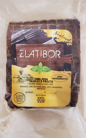 Smoked LAMB, Prosciutto (Zlatibor) approx. 0.80 - 1.1 lb - Parthenon Foods