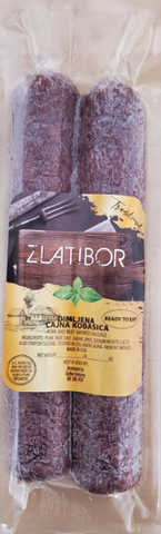 Smoked Tea Sausage, Dimljena Cajna Kobasica (Zlatibor) approx. 1.1 - 1.4 lb - Parthenon Foods