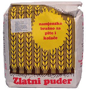 Flour for Fillo Dough(Pita) and Cookies, Zlatni Puder, 2.2lb (1kg)-Type 400 - Parthenon Foods