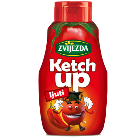 Tomato Ketchup, Hot (Zvijezda) 17.8 oz - Parthenon Foods